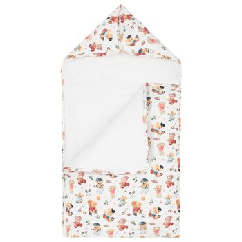 Baby Boys White Playful Bear Nest