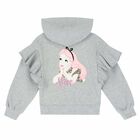 Girls Grey Alice In Wonderland Zip Up Top, 1, hi-res
