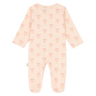 Pink Logo Babygrow, 1, hi-res