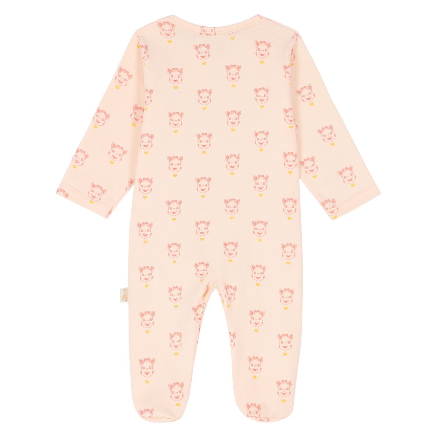 Pink Logo Babygrow, 1, hi-res