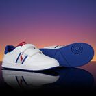 Boys White Logo Trainers, 1, hi-res