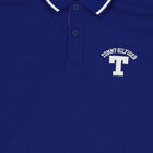 Boys Blue Logo Polo Shirt, 1, hi-res