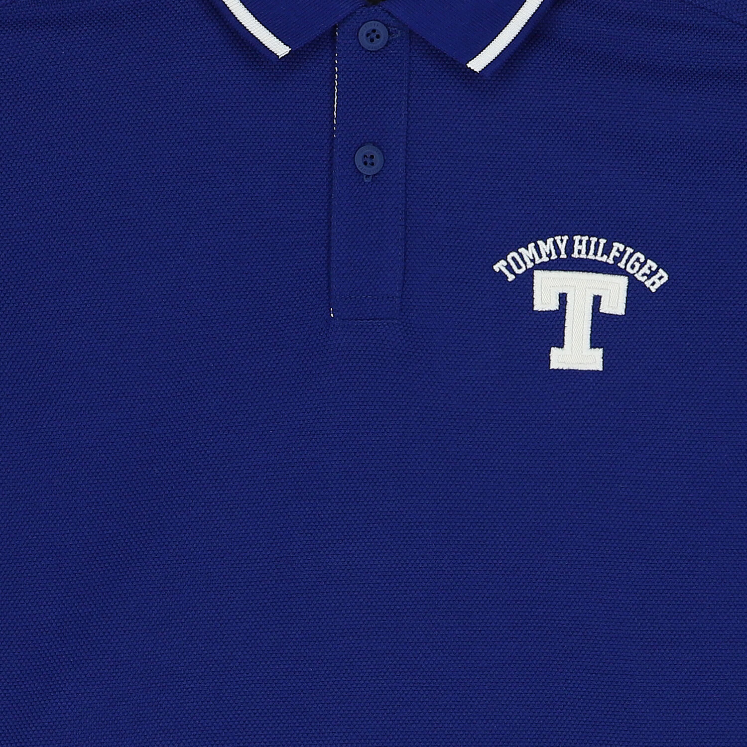 Boys Blue Logo Polo Shirt, 1, hi-res