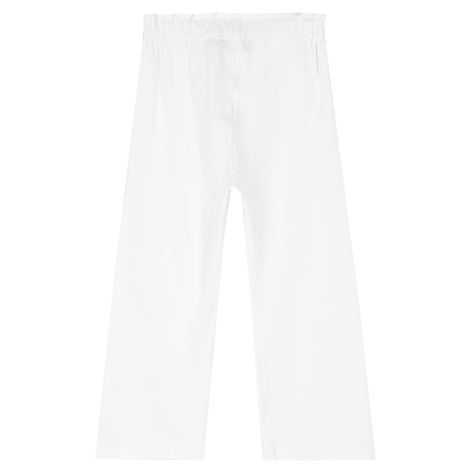 Girls White Logo Trousers, 1, hi-res