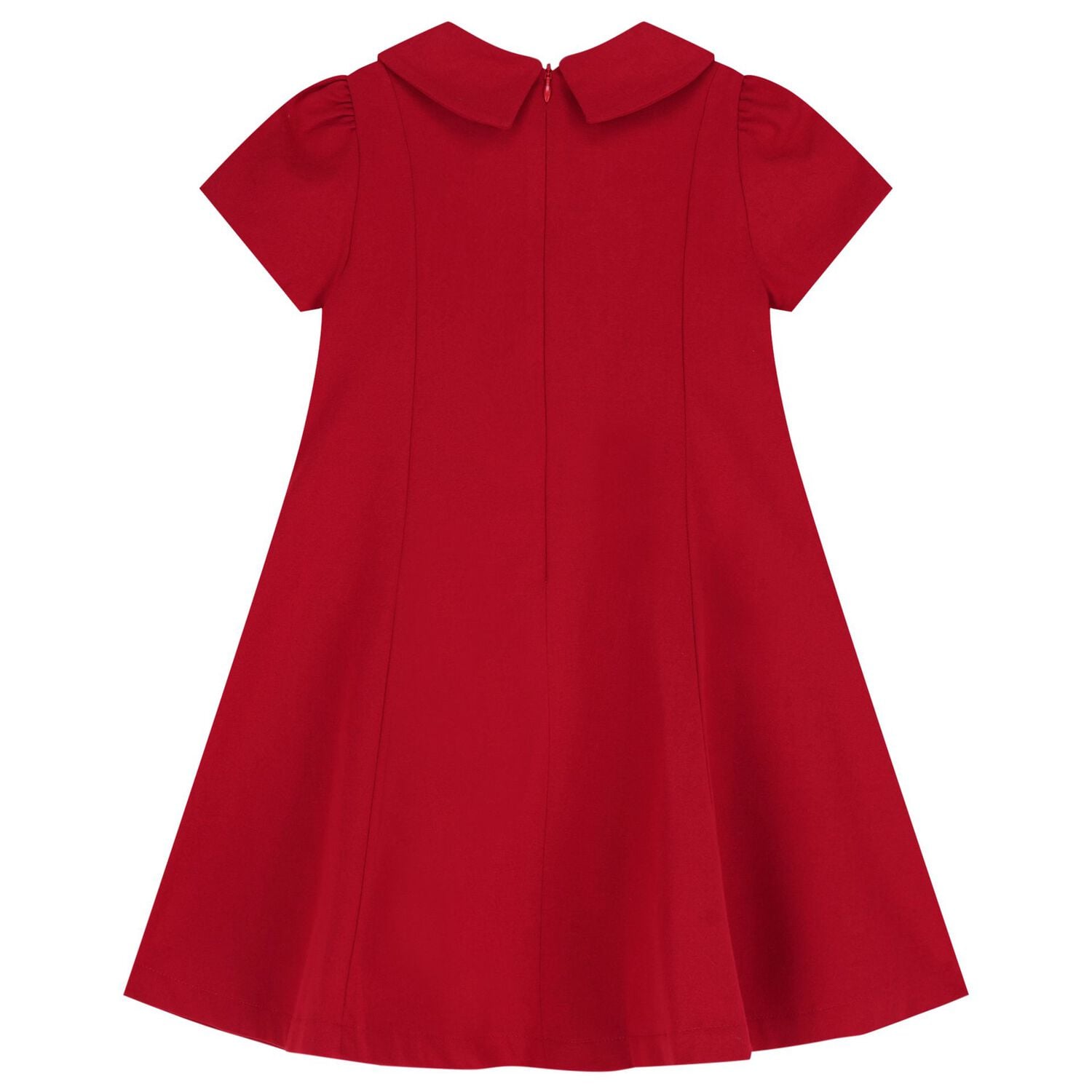 Girls Red Bow Dress, 2, hi-res