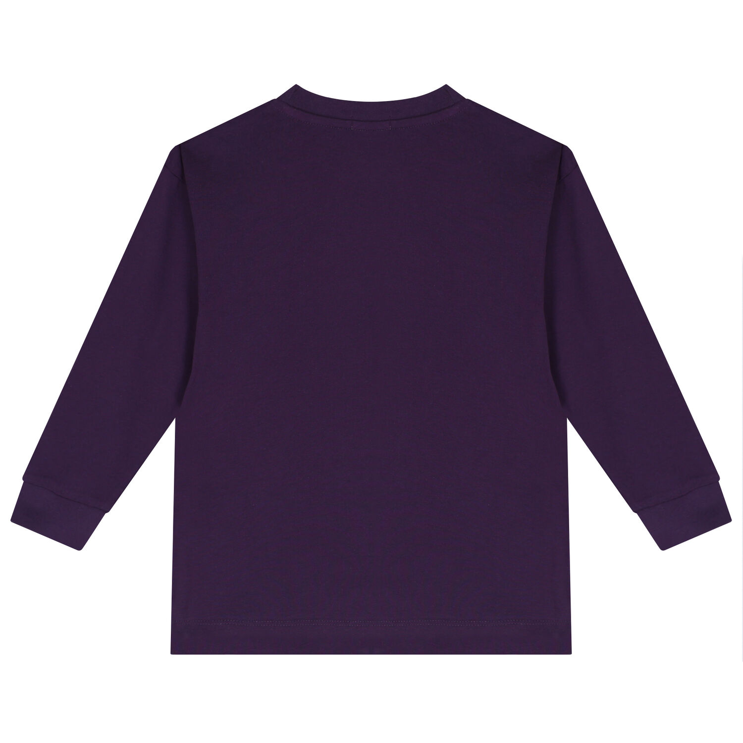 Boys Purple Logo Long Sleeve Top, 1, hi-res