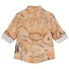 Boys Beige Geo Map Shirt, 1, hi-res