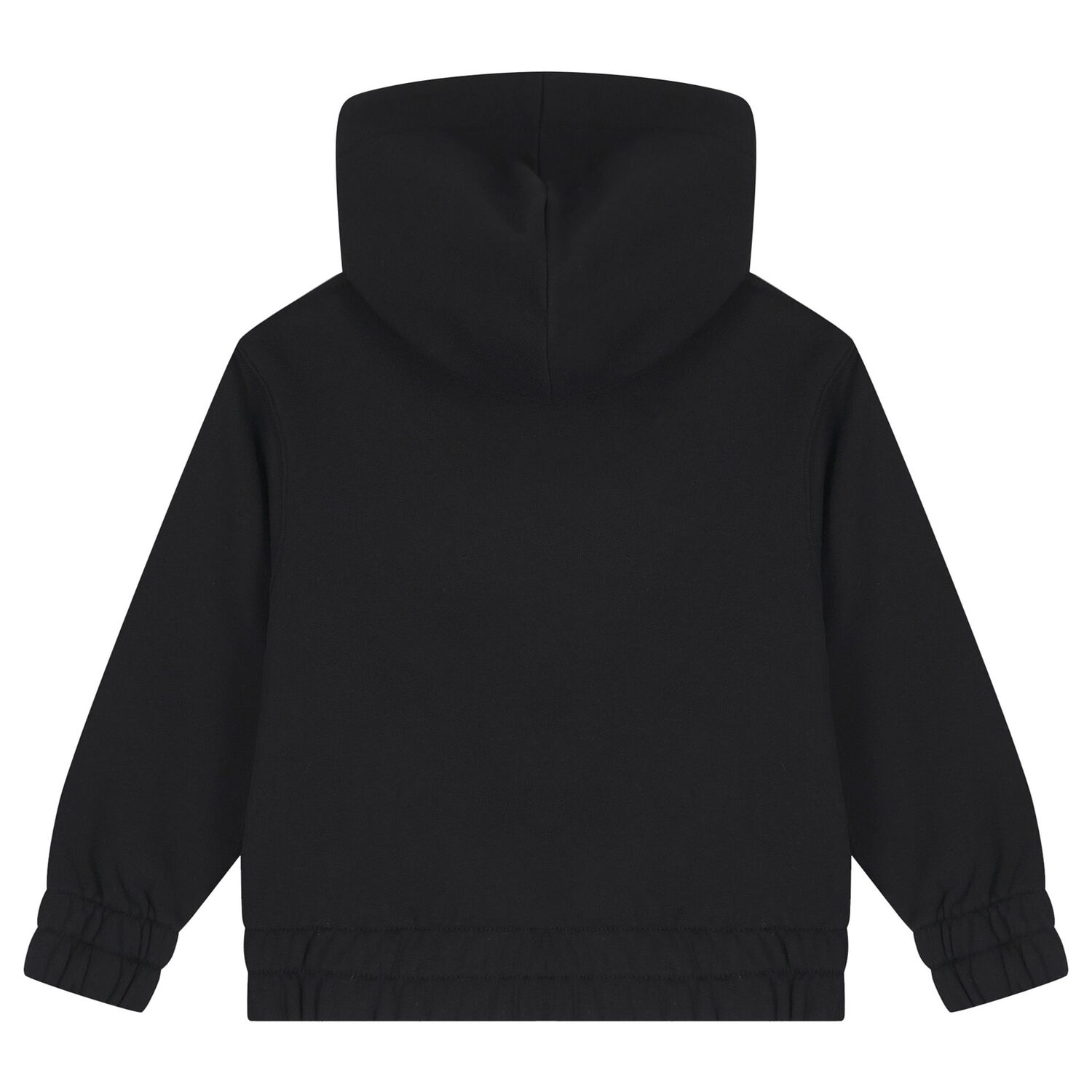Boys Black EKD Logo Hooded Zip Up Top, 1, hi-res