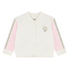 Younger Girls White & Pink Tracksuit Set (3 Piece), 1, hi-res