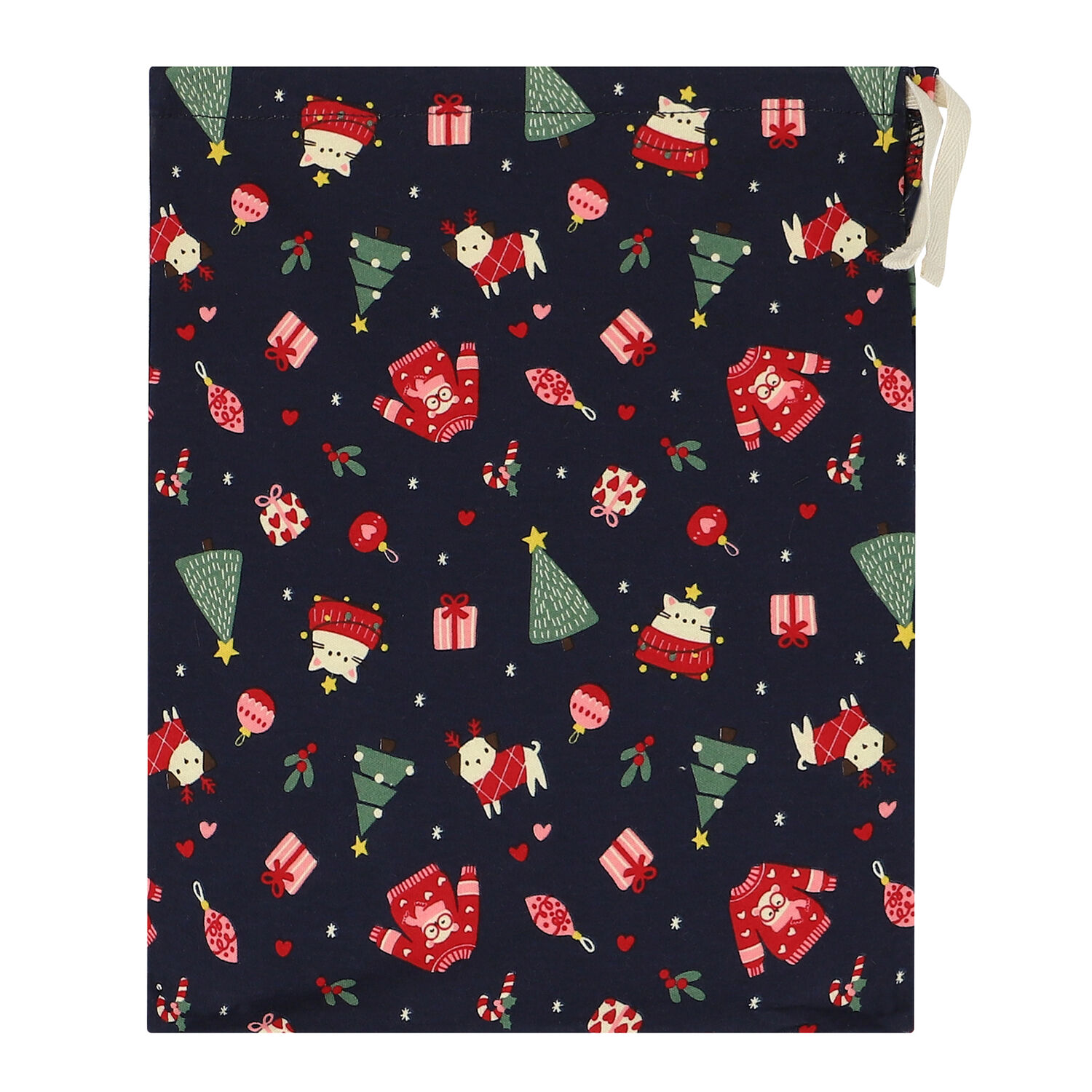 Red & Navy Blue Festive Pyjamas, 2, hi-res image number null
