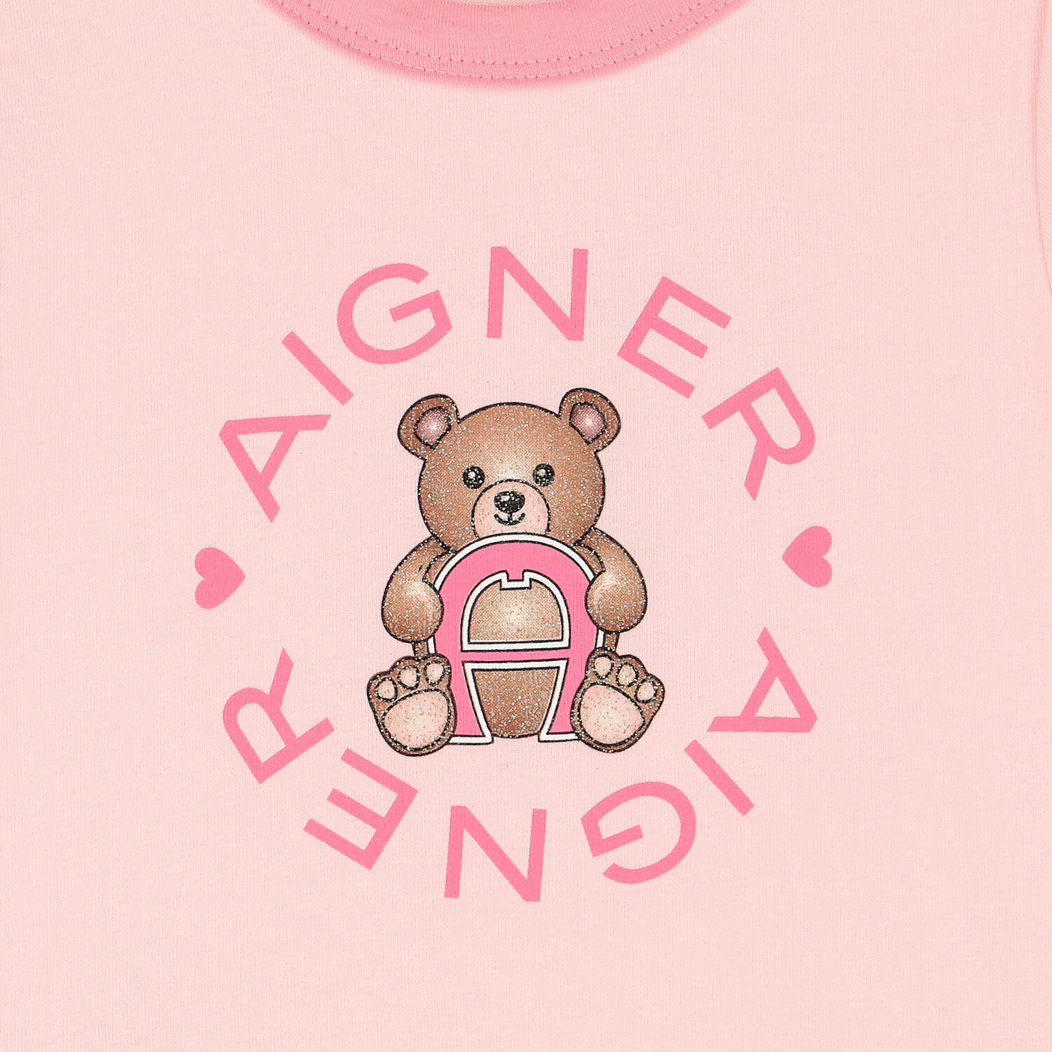 Girls Pink Logo Dress, 1, hi-res