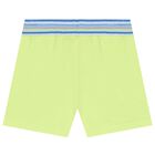 Younger Boys White, Green & Blue Shorts Set, 1, hi-res
