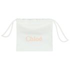 Girls White Logo Swimsuit, 1, hi-res