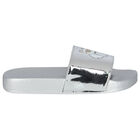 Girls Silver Choupette Sliders, 1, hi-res