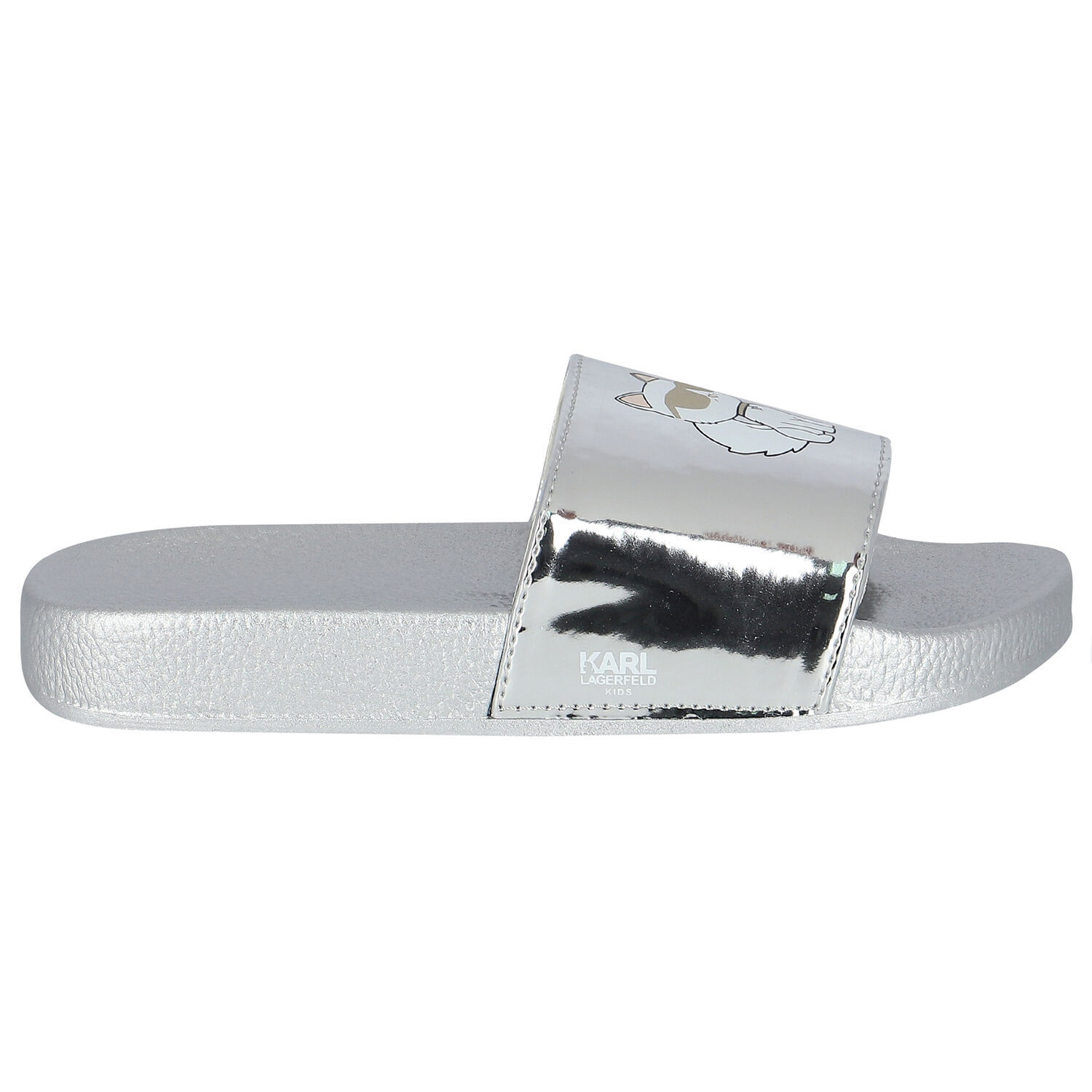 Girls Silver Choupette Sliders, 1, hi-res image number null