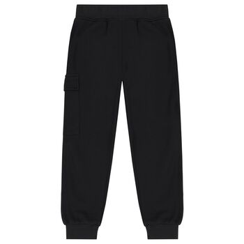 Boys Black Logo Joggers