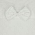 Baby Girls White Satin Bow Blanket, 1, hi-res