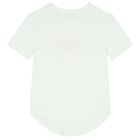 Girls White Logo Cherry Blossom T-Shirt, 1, hi-res