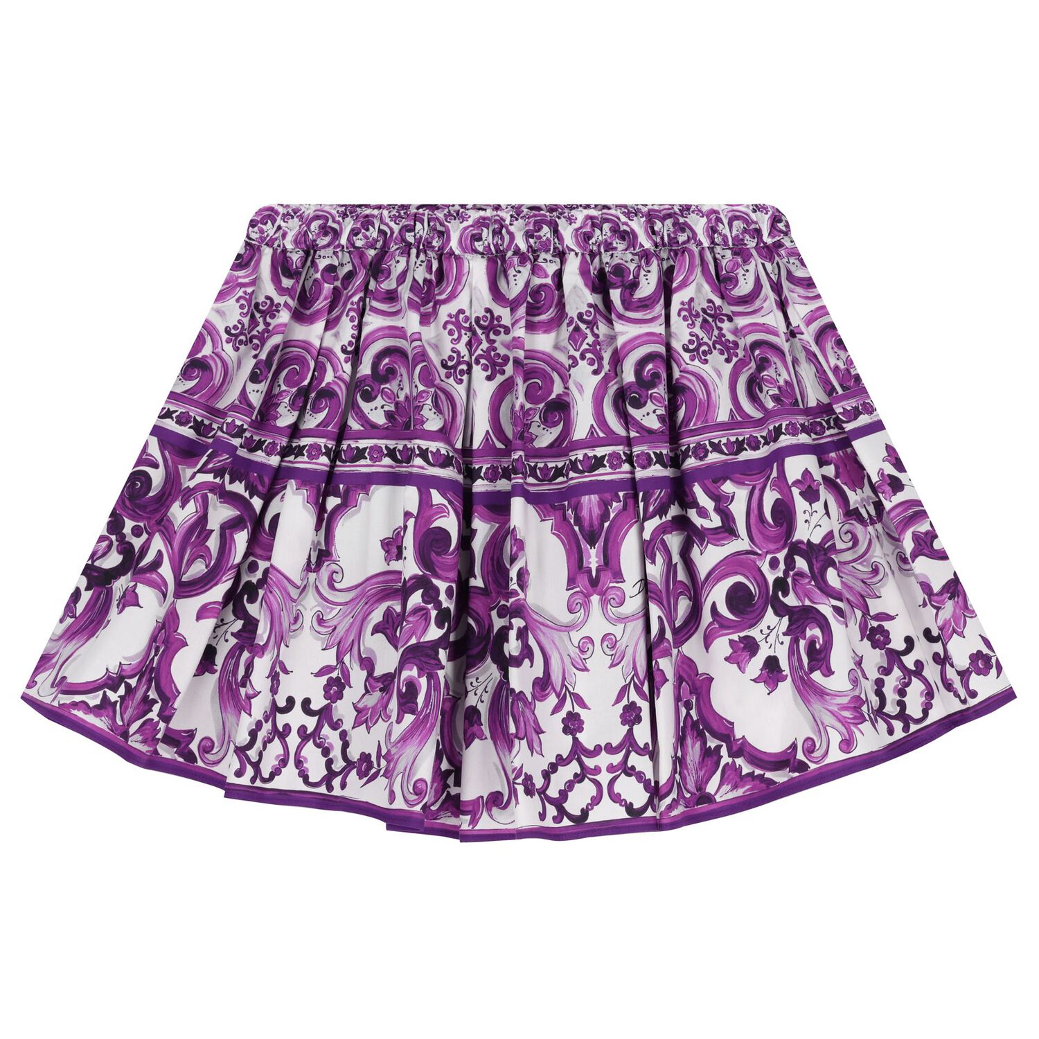 Girls White & Purple Majolica Skirt, 1, hi-res image number null