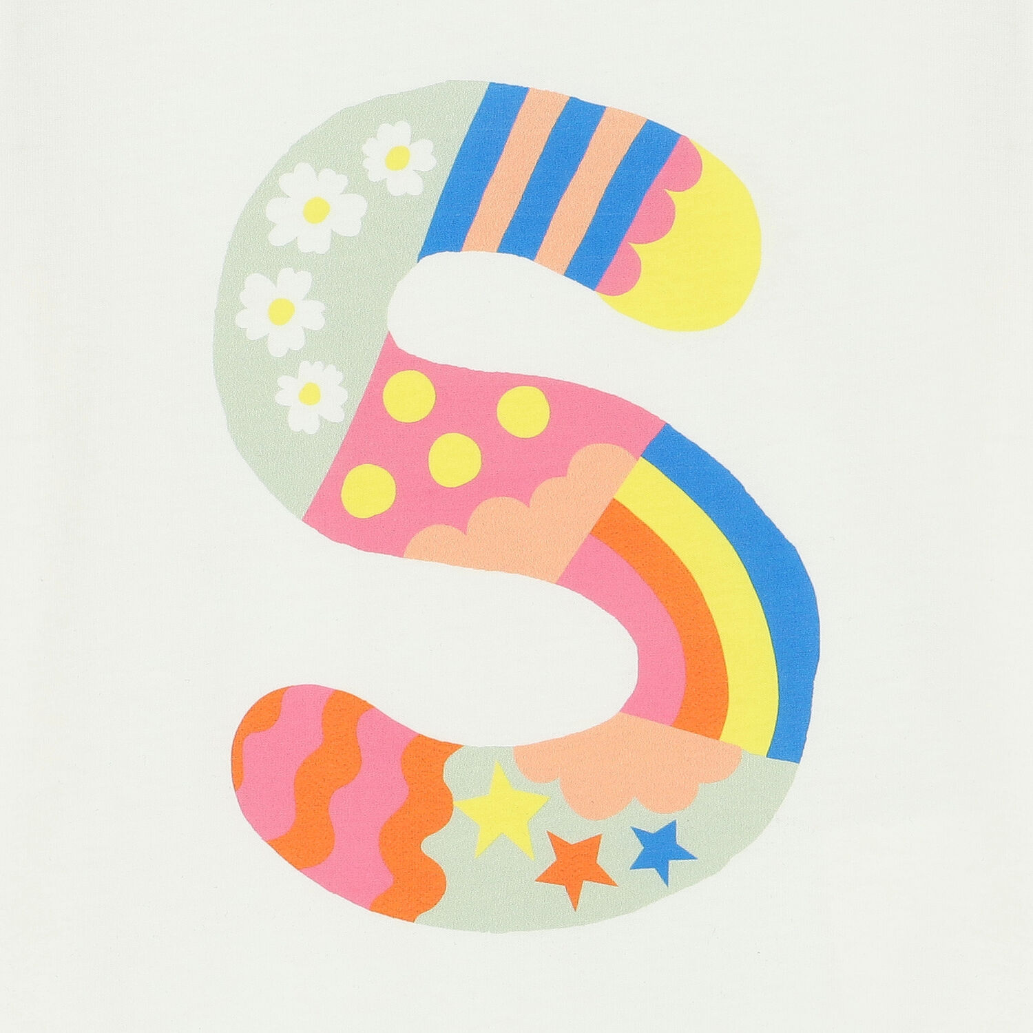 Younger Girls Ivory Logo T-Shirt, 1, hi-res