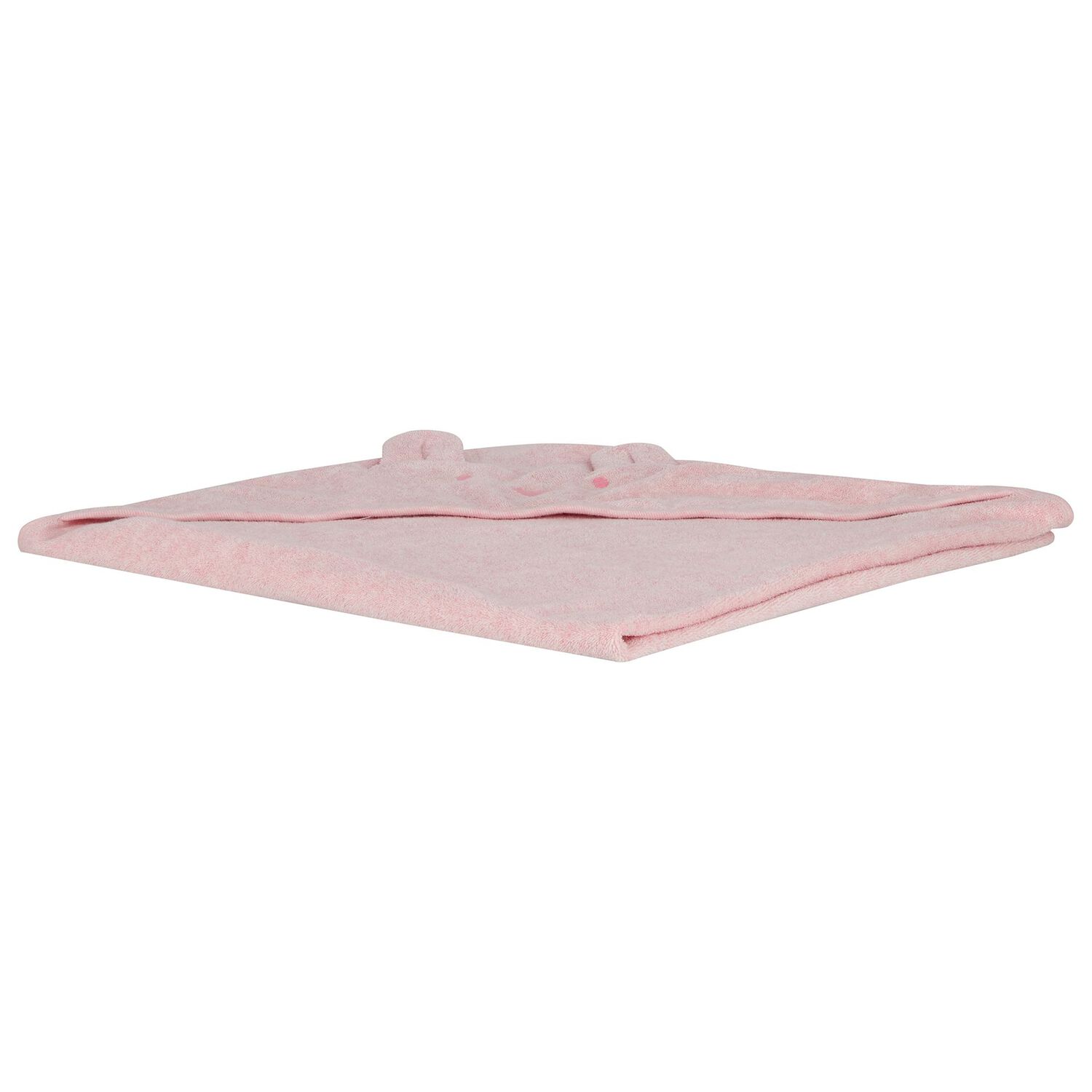 Baby Girls Pink Teddy Bear Hooded Towel, 2, hi-res image number null