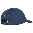 Boys Navy Blue Logo Cap, 1, hi-res