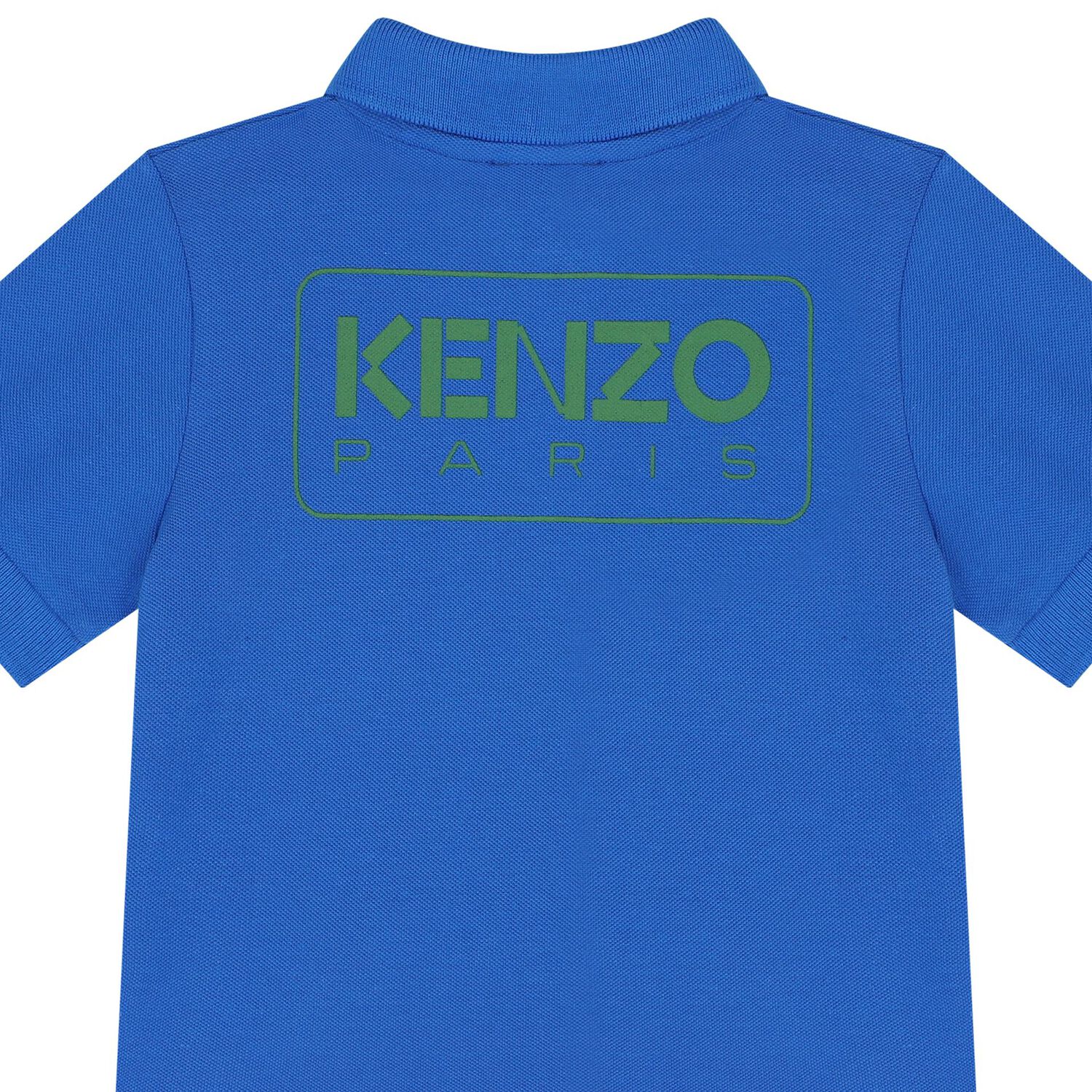 Younger Boys Blue Logo Polo Shirt, 1, hi-res