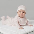 Baby Girls Pink Logo Babygrow Set, 4, hi-res