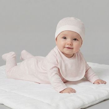 Baby Girls Pink Logo Babygrow Set