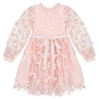 Girls Pink Butterfly Dress, 1, hi-res