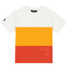 Boys Ivory, Yellow & Orange T-Shirt, 1, hi-res