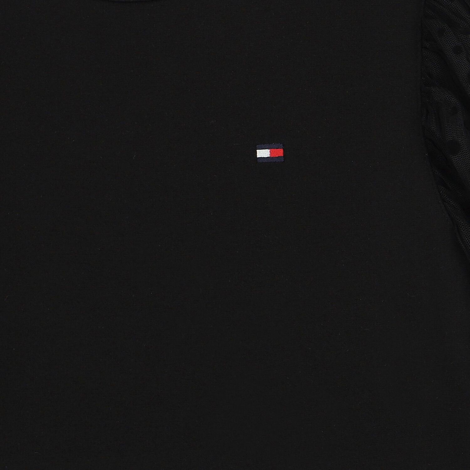 Girls Black Logo Dress, 1, hi-res