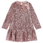 Girls Pink Embellished Dress, 2, hi-res