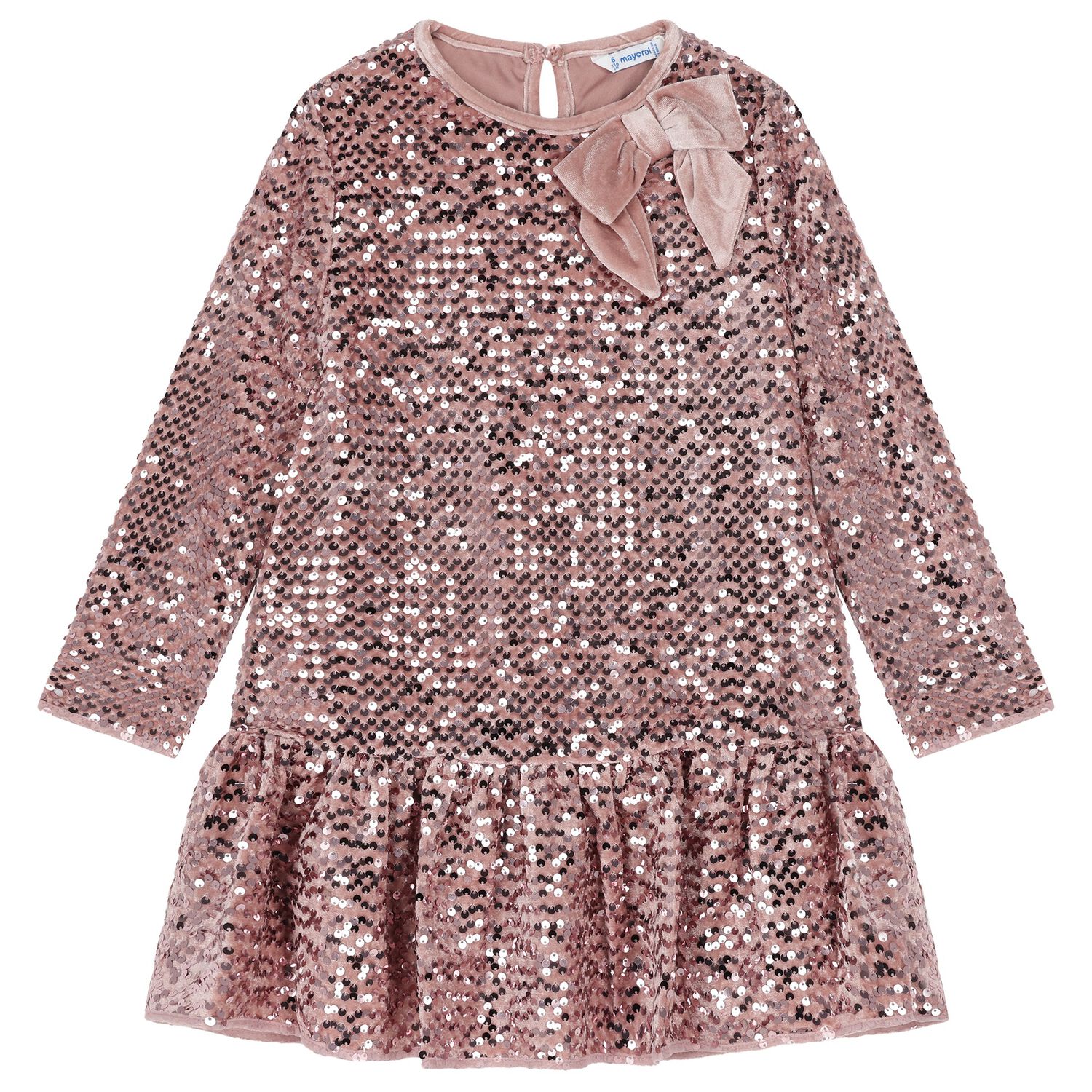 Girls Pink Embellished Dress, 2, hi-res