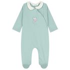 Baby Girls Ivory & Green Babygrows ( 2-Pack ), 2, hi-res