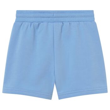 Younger Boys Blue Logo Shorts