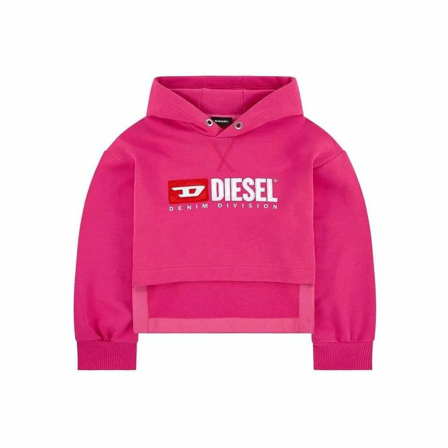 Girls Pink Logo Hooded Top, 1, hi-res image number null