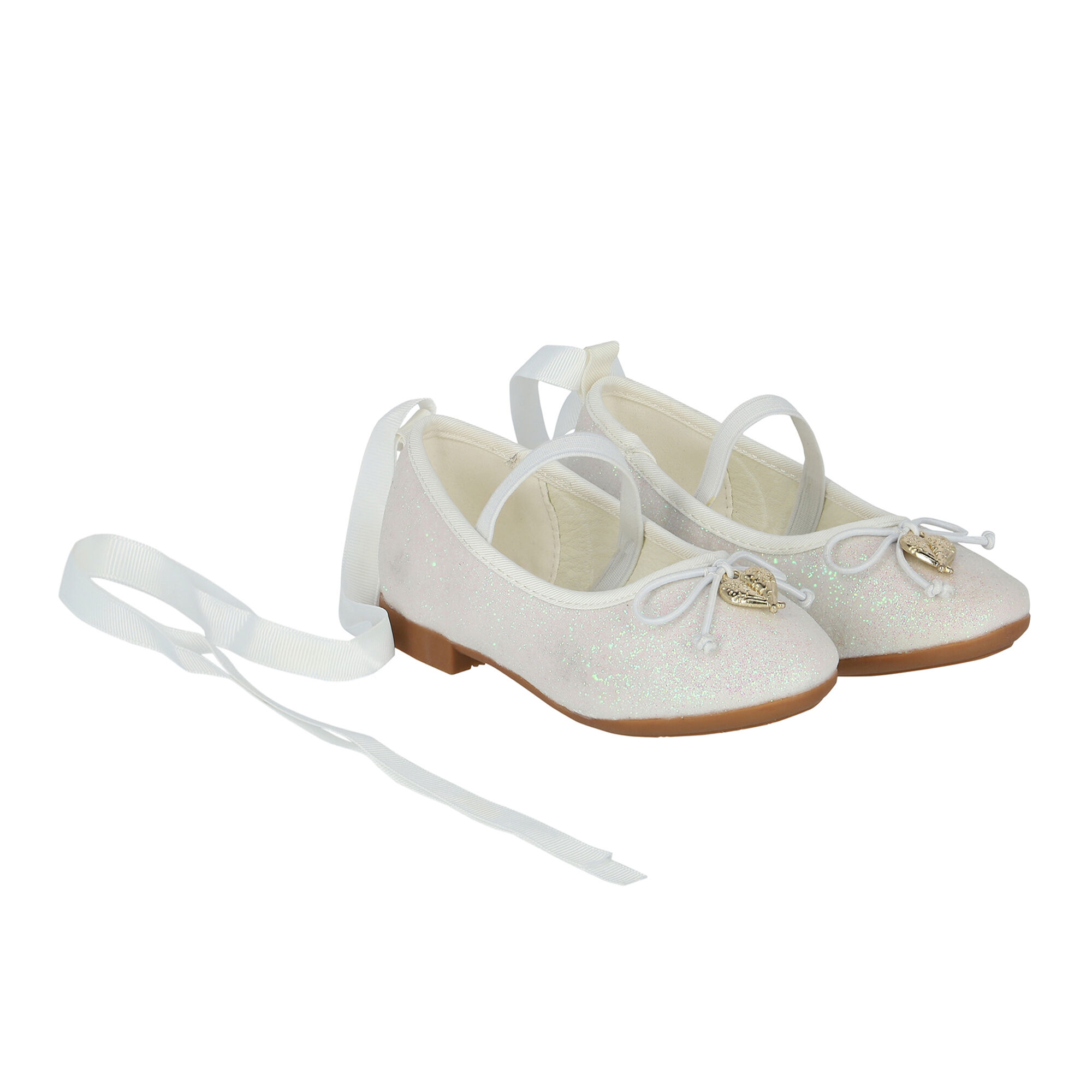 Girls white sparkly shoes deals