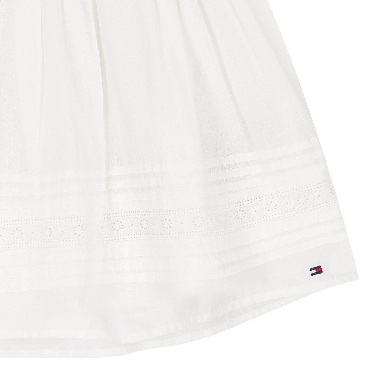 Girls White Broderie Anglaise Skirt, 1, hi-res image number null