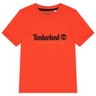 Boys Orange Logo T-Shirt, 1, hi-res