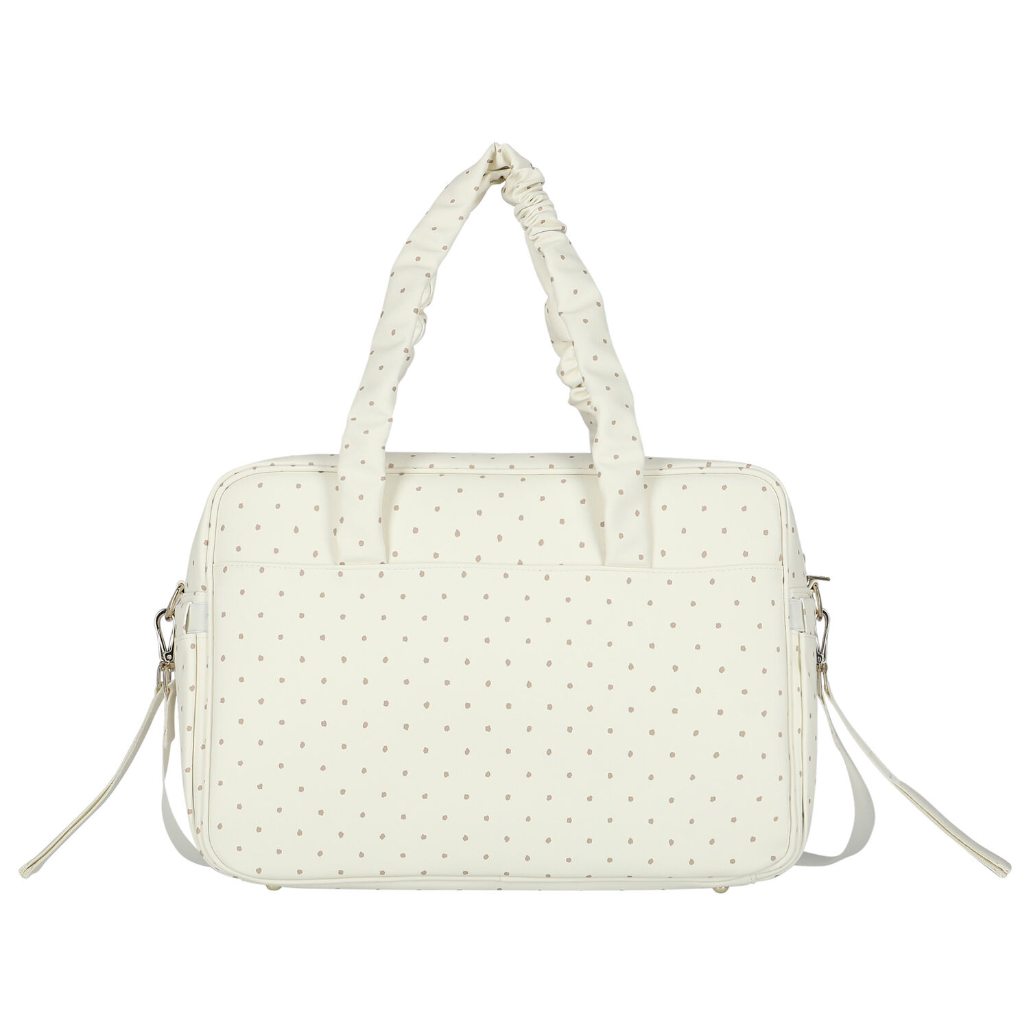 Ivory Faux Leather Baby Changing Bag, 1, hi-res image number null