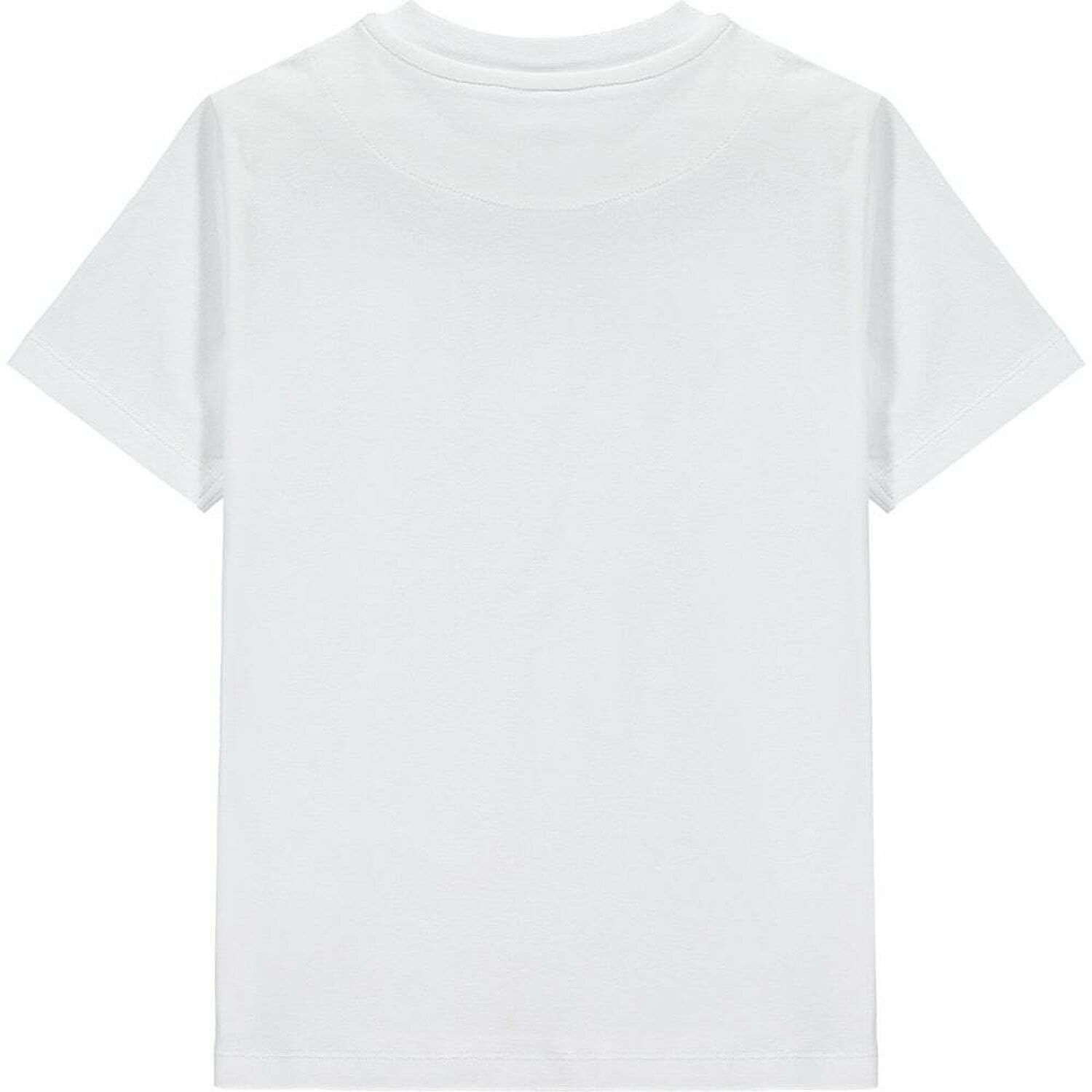 Boys White Logo T-Shirt, 2, hi-res image number null