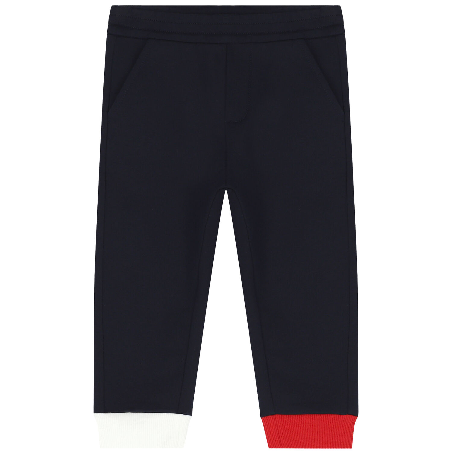 Younger Boys Navy Blue Logo Tracksuit, 1, hi-res