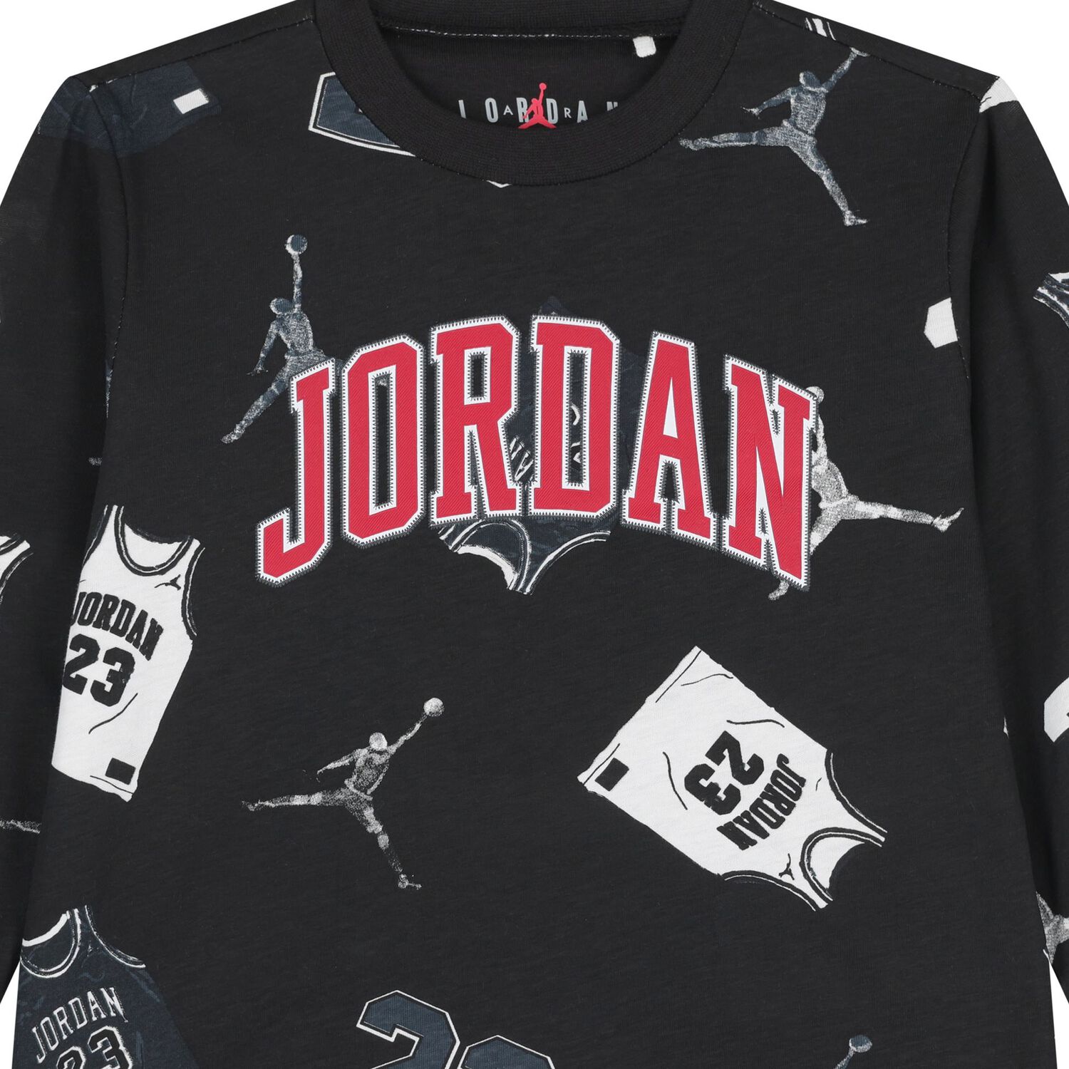 Younger Boys Black Jordan Trousers Set, 1, hi-res