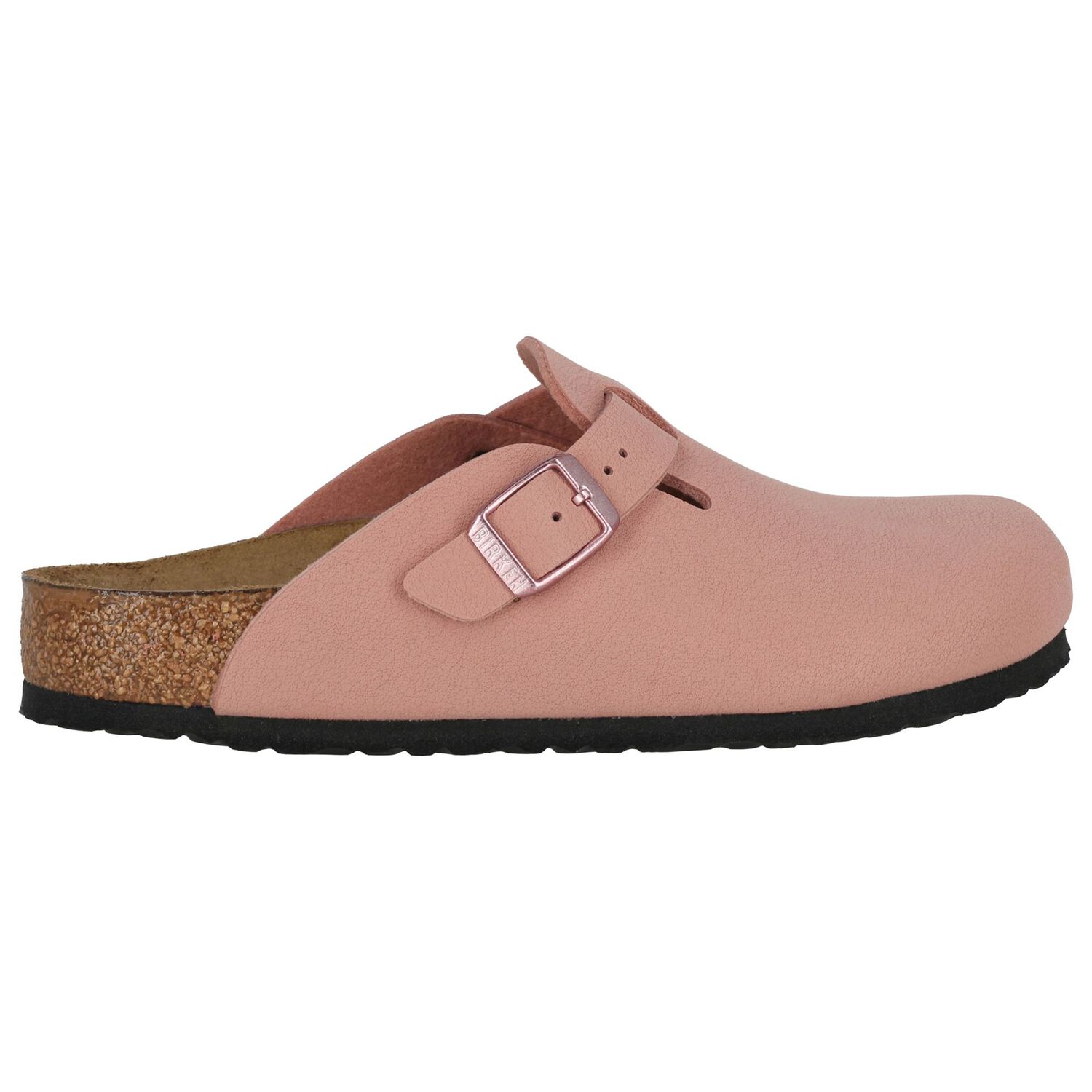 Girls Pink Logo Leather Clog , 1, hi-res
