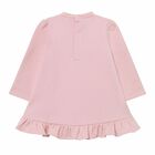 Younger Girls Pink Long Sleeve Dress, 1, hi-res