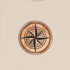 Boys Beige Compass Geo Map T-Shirt, 1, hi-res