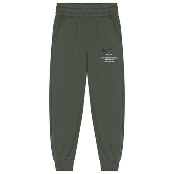 Boys Green Logo Joggers