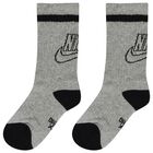 Boys White, Black & Grey Logo Socks ( 6-Pack ) , 1, hi-res