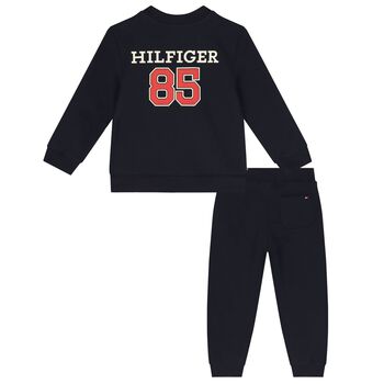 Baby Boys Navy Blue Logo Tracksuit